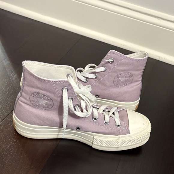 Converse Shoes - Converse High-Tops in Soft Purple with White Accents